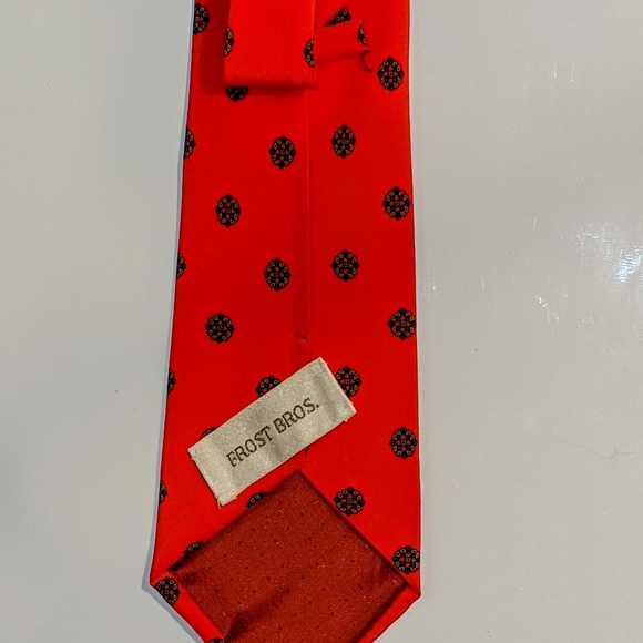 Red Frost Bros tie - Picture 2 of 3